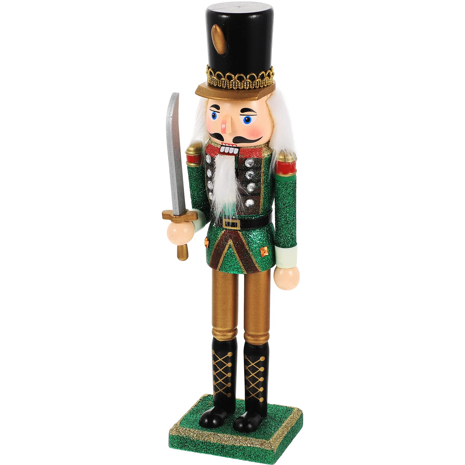 

Wooden Christmas Nutcracker Soldier Desktop Decoration Mouth Open Close Xmas Ornament Gift Xmas Wood Nutcrackers