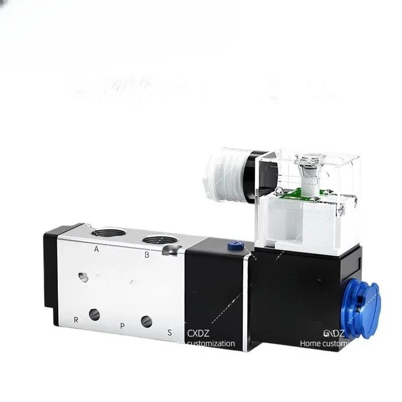 4V210-08 Pneumatic Solenoid Valve 12V 24V 220V Two Position Five Way Air Control Switch