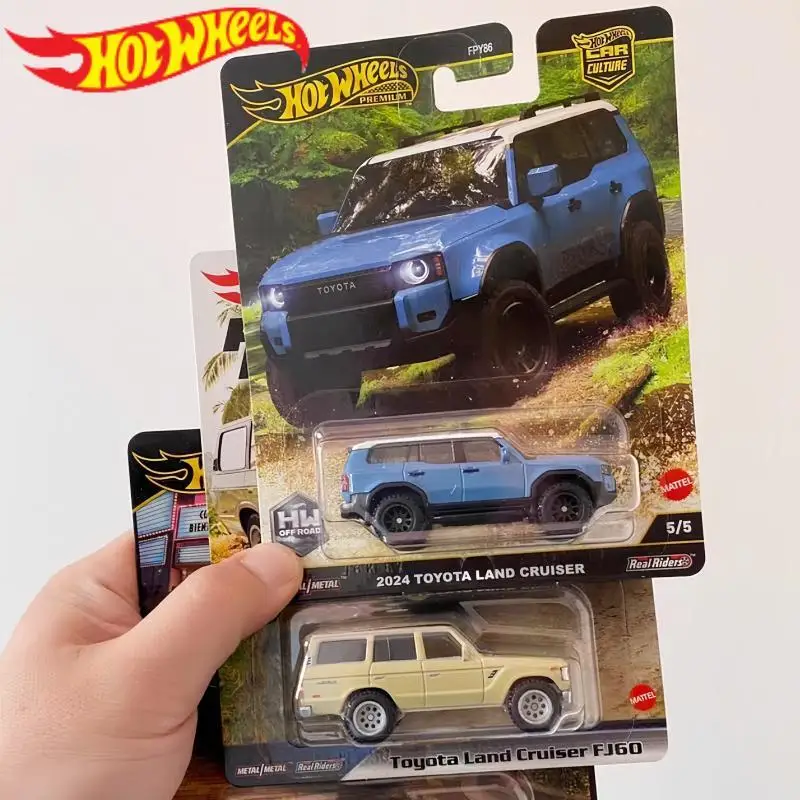 

Hot Wheels 1:64 Brat 2017 Ford F-150 Raptor 2024 Land Cruiser Defender 90 Collection Die Cast Alloy Car Model Toy Holiday Gifts