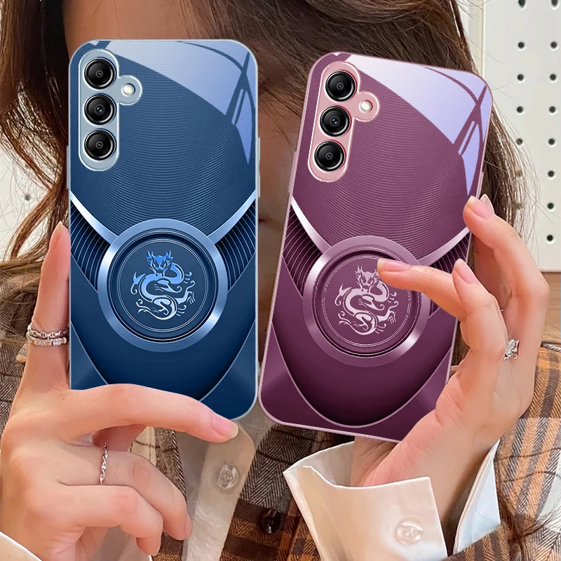 

Circular silver dragon For Samsung A 73 72 71 A70 56 55 54 A53 52 51 A50 42 A35 A34 33 32 31 26 25 24 23 22 30 glass phone case