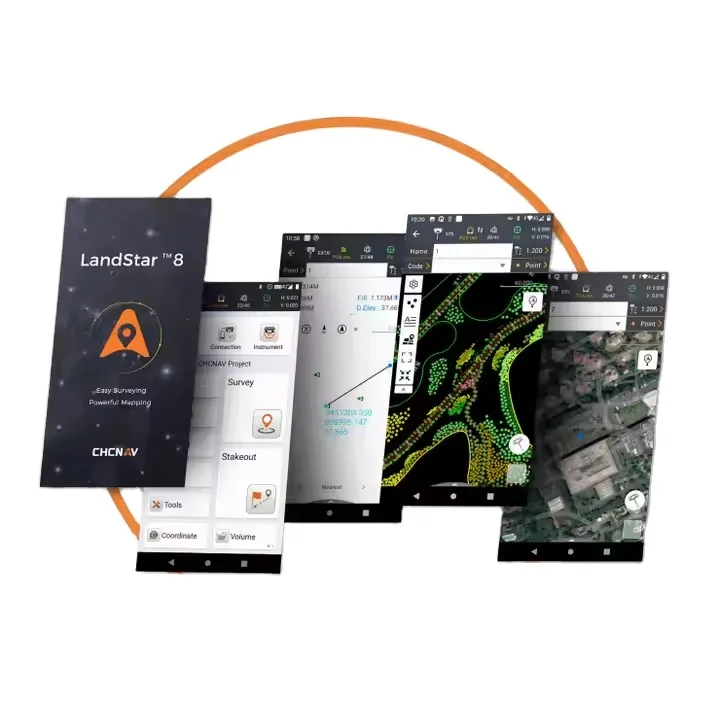 newCHC Landstar8 Powerful RTK Field Software  Android OS Data Collecting APP Program for RTK GNSS Surveying