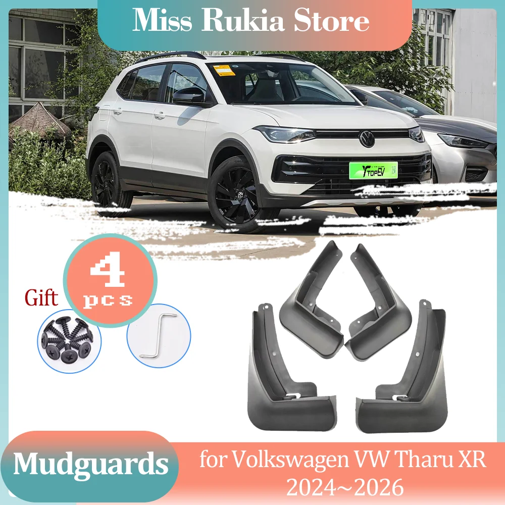 Car Mud Flaps for Volkswagen VW Tharu XR 2024~2026 Mudguards Splash Guard Front Rear Wheel Part Fender Flare Cover Accessories