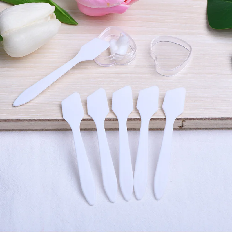 50pcs Plastic Spatulas Cosmetic Scoop  Applicator Tool for Mixing and DIY Mask Facial Cream Makeup Skin Care Products  Tools