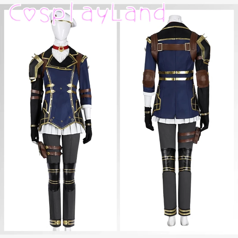 

Legends2 Caitlyn Cosplay Costume Police Women Uniform Suit Game LOL Outfit Arcane Costumes with Accessories Full Set Roleplay