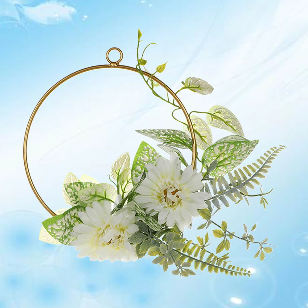 

H held Bridal Bouquet Round Wreath Delicate Vintage Wedding Decoration Artificial FlowersFloral Arrangement Party