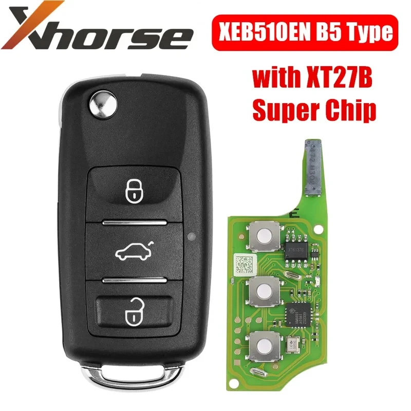 Xhorse XEB510EN voor Volkswagen B5 Type Super Remote met XT27B Super Chip