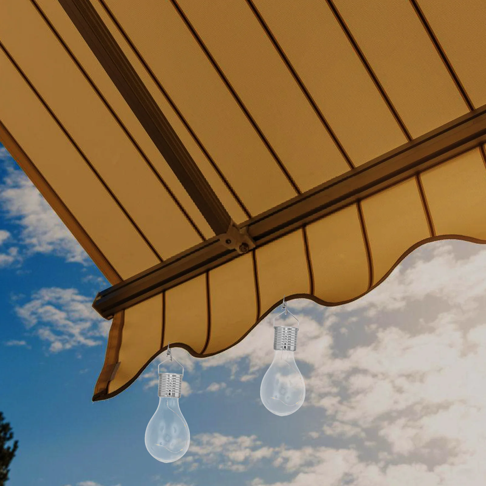 

4 Pcs Copper Wire Lamp Eco Friendly LED Bulb Chandelier Solar Copper Wire Lamp Garden Hanging Light Outdoor Decoration