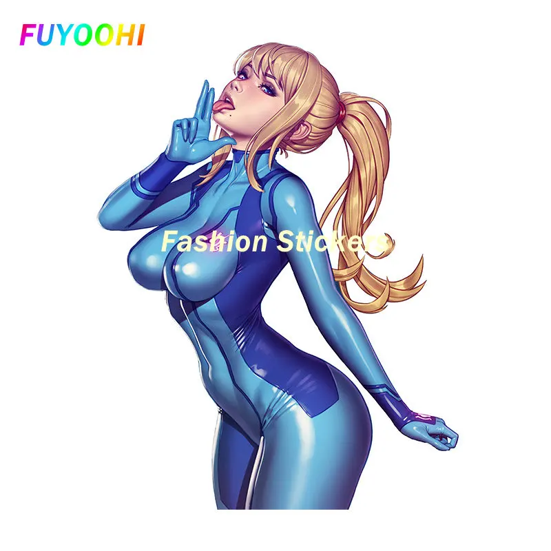 FUYOOHI Play Stickers Samus Aran Car Sticker Scratch-Proof Decal Vinyl Car Wrap Camper Personality Windshield Decoration