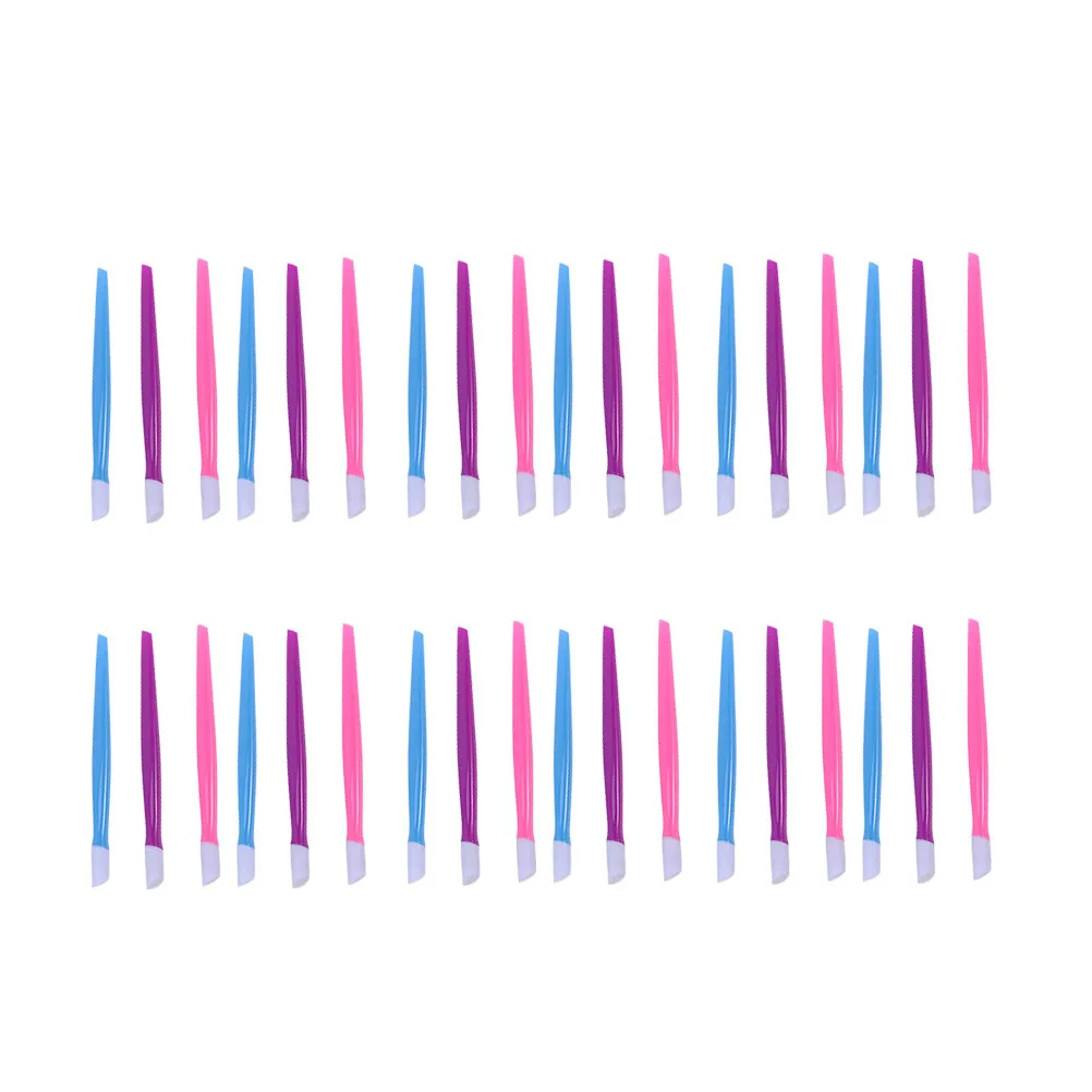 72Pcs Nail Cleaning Stick Plastic Cuticle Pusher for Dead Skin Removal Exfoliation Manicure Tool Professional Nail Art Salon