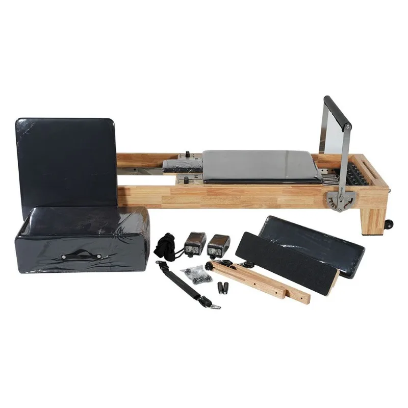 

YTYIN High Quality White Maple Home Fitness Studio Equipment Core Bed Oak Wood Pilates Reformer