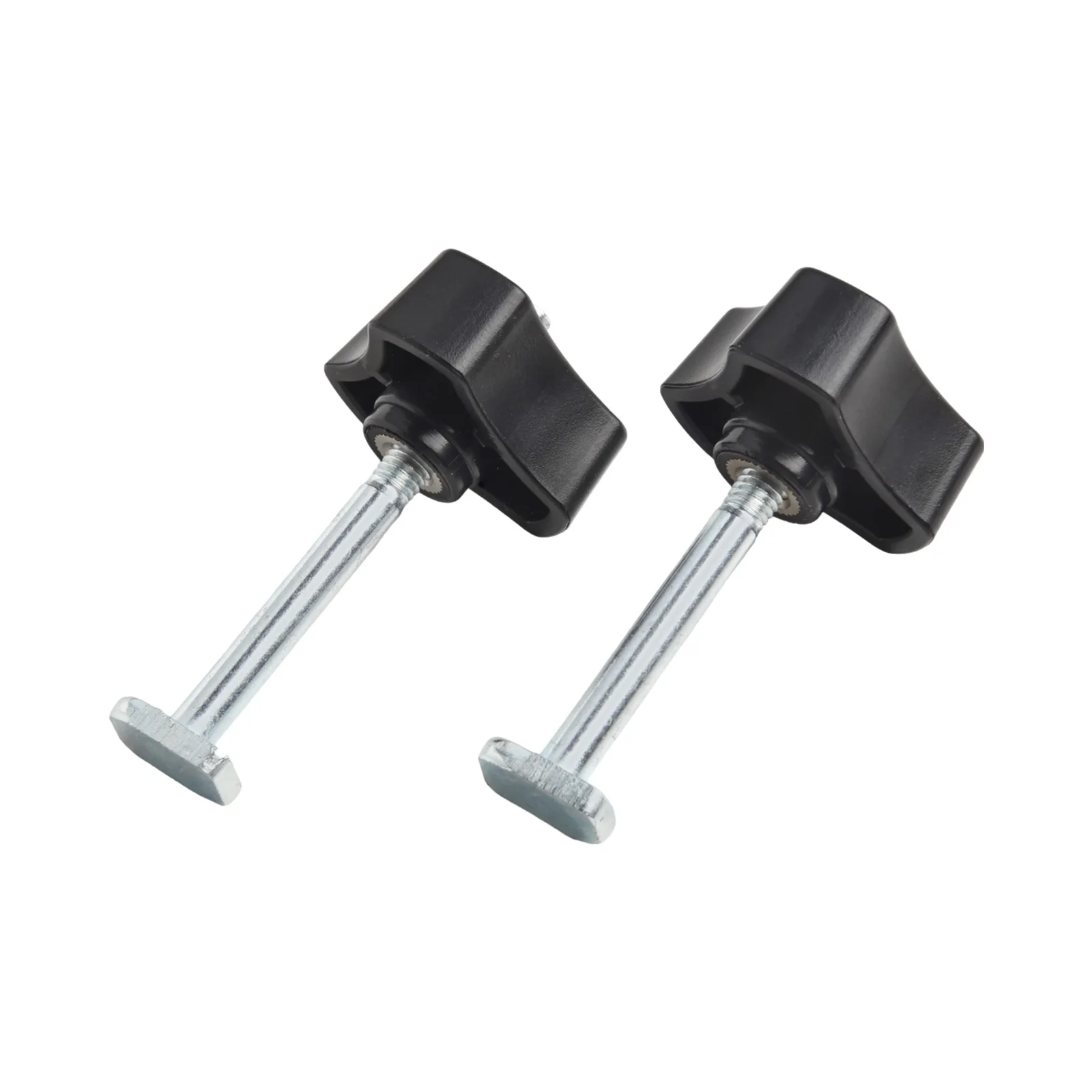 T Slot Bolts for t-track Bolts Knobs 4pcs Set Lightweight Plastic Silver/Black Woodworking Jigs And Fixtures T