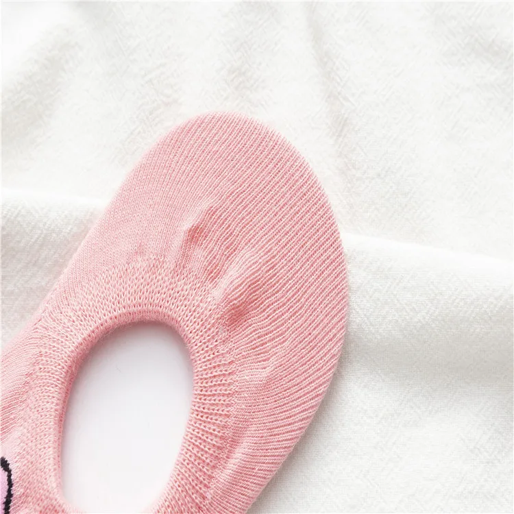 5 Paar koreanische Sommer-Damensocken mit Cartoon-Tiermotiv, Bär, Maus, kurze Socken, niedliche, lustige, unsichtbare Baumwoll-Kawaii-Knöchelsocken, Größe 35–40 – Detail 9