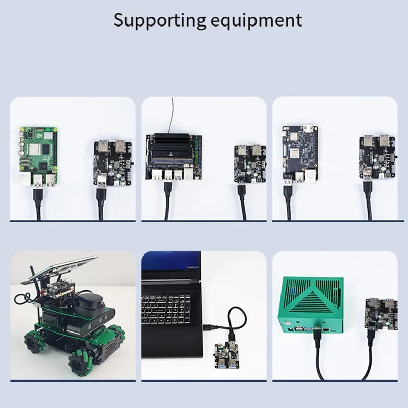 

AEE3-USB Hub 3.0 Multi USB Splitter 4 USB Port With Micro-Charge Power 9-24V Power For Raspberry Pi 5/4B Jetson Ros Robotic