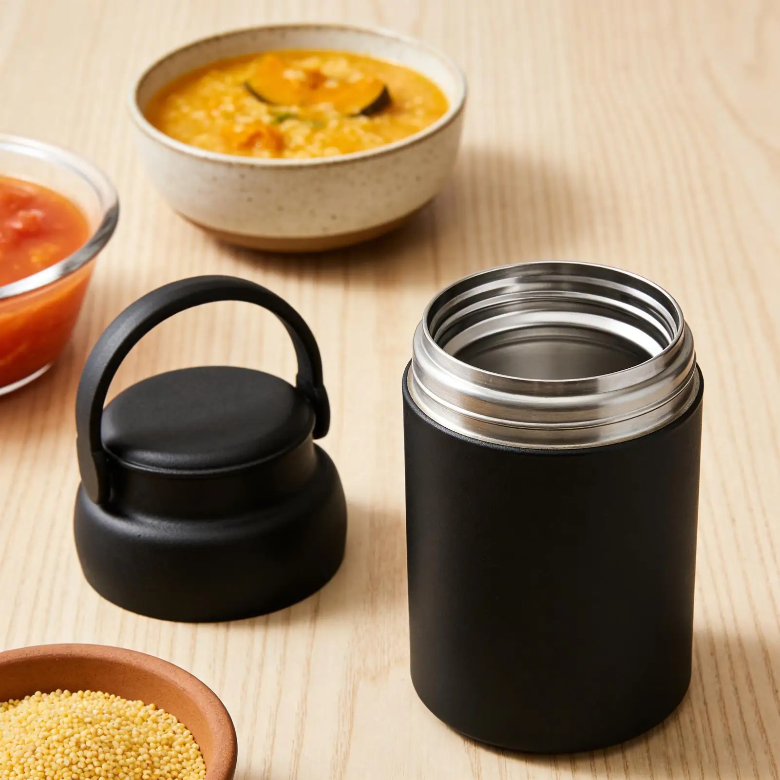 

Lunch Box 600ml Stainless Steel Vacuum Insulated Portable Food Storage Lunch Containers for Adults Kids Work School Camping