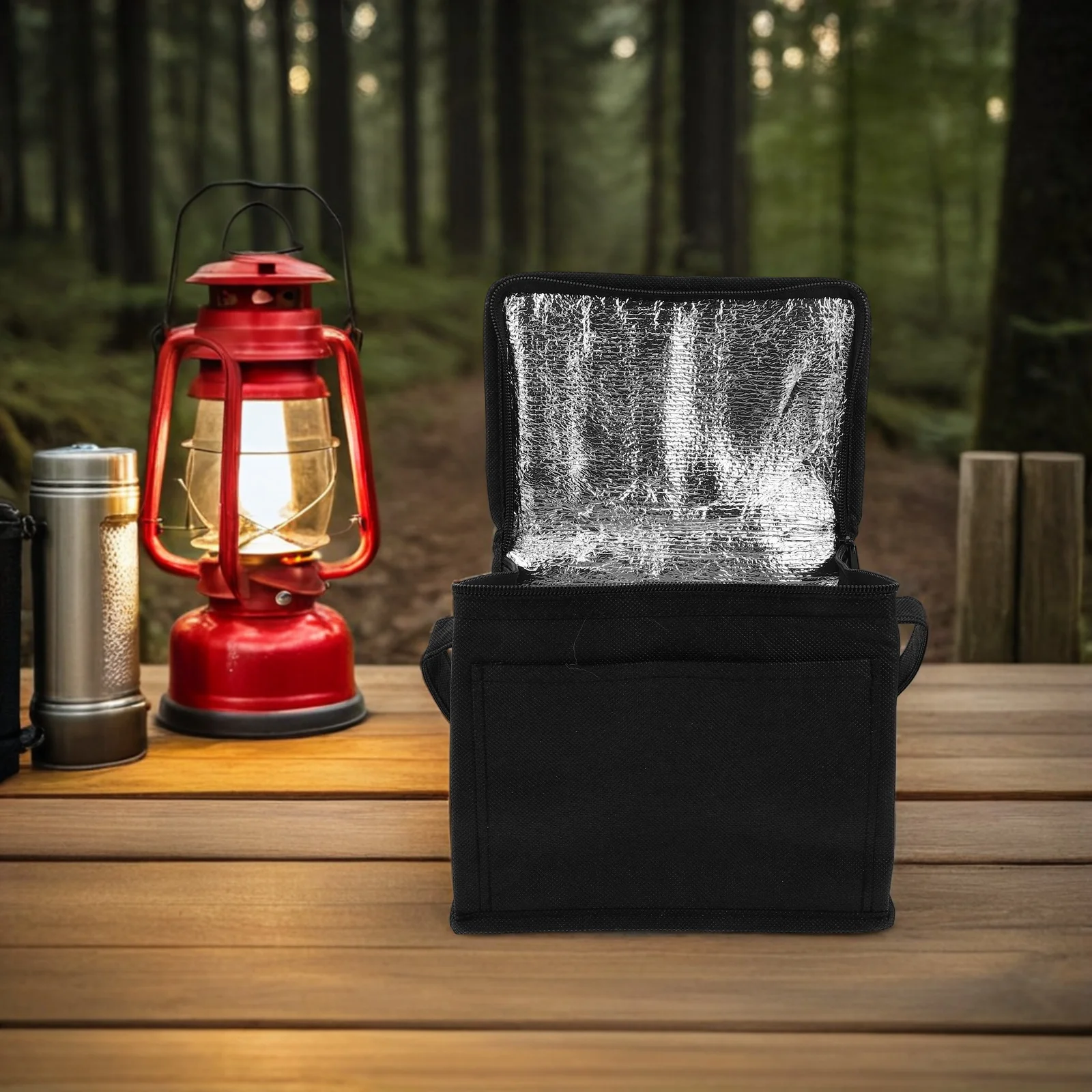 

Insulated Tote Bag Portable Lunch Ice Picnic Cooler Outdoor Insulation Aluminum Foil Camping Travel