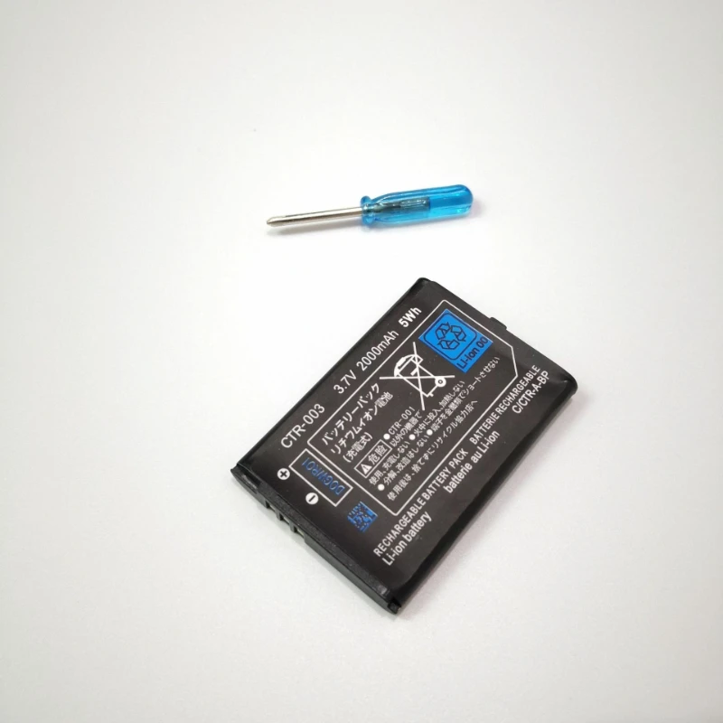 3.7V 2000mAh CTR-003 Lithium Replacement Battery Built-in Cell for Nintendo 3DS 2DS N3DS Game Console Gamepad Controller view 6
