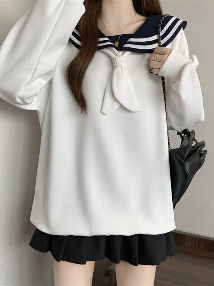 Lente 2026 Losse Lange Hoodie met Capuchon Dames Casual Wear Buitenkleding Basis Top Kleur Blo Borduurwerk Regular Fit Hoodie