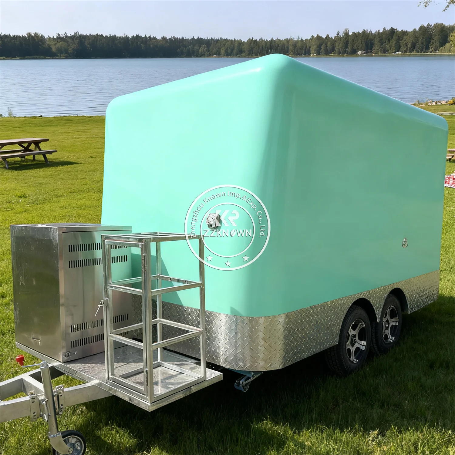 

Custom Size Food Truck Ice Cream Vending Carts Mobile Pizza Truck Street Bbq Trailer Concession Food Trailer With Full Kitchen