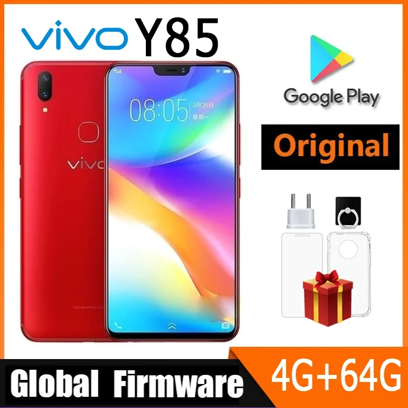 

VIVO Y85 Cell Phone Global firmware Android 4G Unlocked 6.26 Inch 4GB RAM 64GB ROM Camera 13MP All Colours In Good Condition