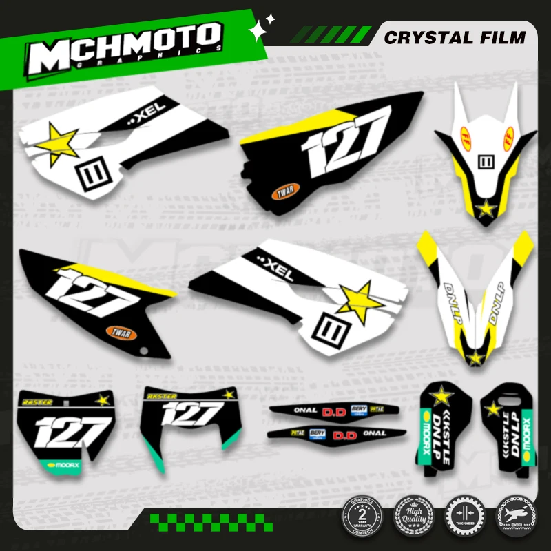 

MCHMFG For Husqvarna TE FE 125 250 300 450 2014 2015 2016 TC FC TX 2014 2015 Motorcycle Custom Graphic Decal Stickers Kits