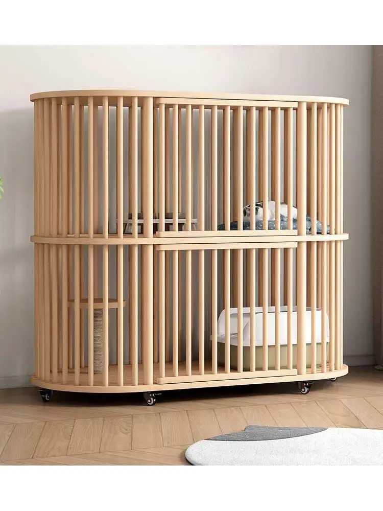 Oversized Solid Wood Cat Cage, Indoor Cat Villa, Cat Cabinet, Free Space