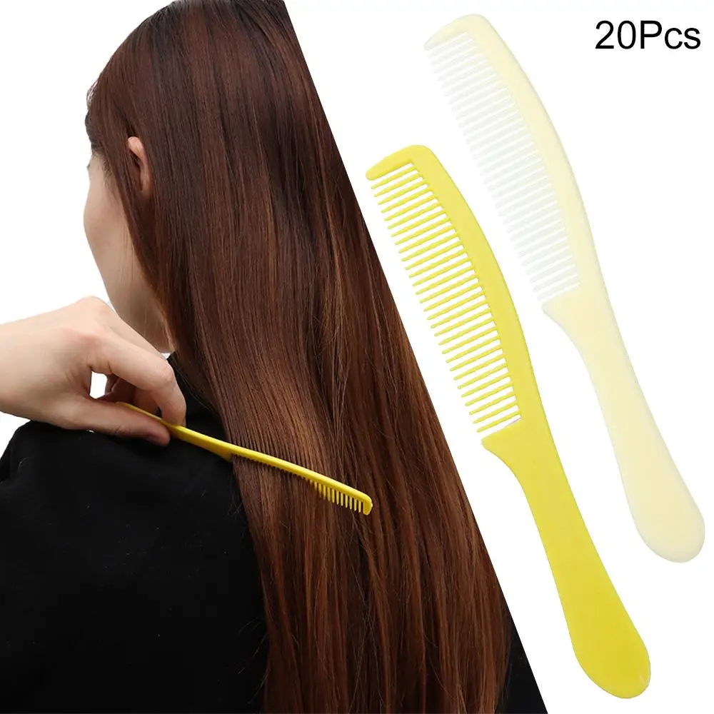 20Pcs Disposable Combs Styling Combs Hairdressing for Hotel Supplies Hotel School