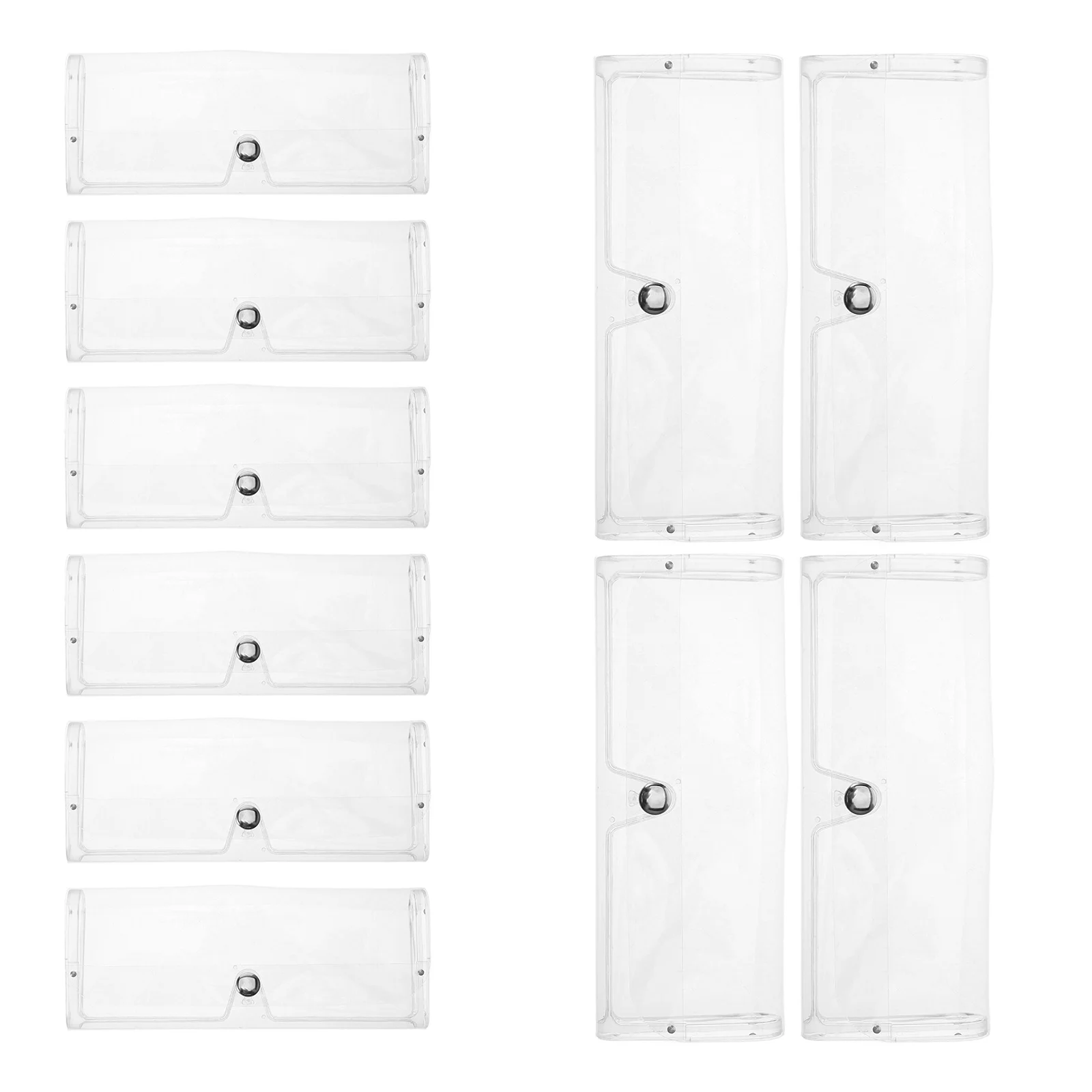 

10Pcs Transparent Eyeglasses Cases Plastic Hard Bracket Sunglasses Storage Protective Glasses Case For Women Reading Glasses