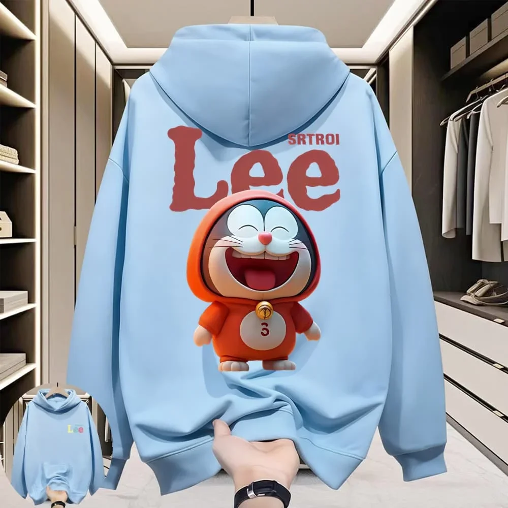 

Fashion mom cute treasure parent-child dress autumn sweater ins style cartoon print loose thin coat full home decoration