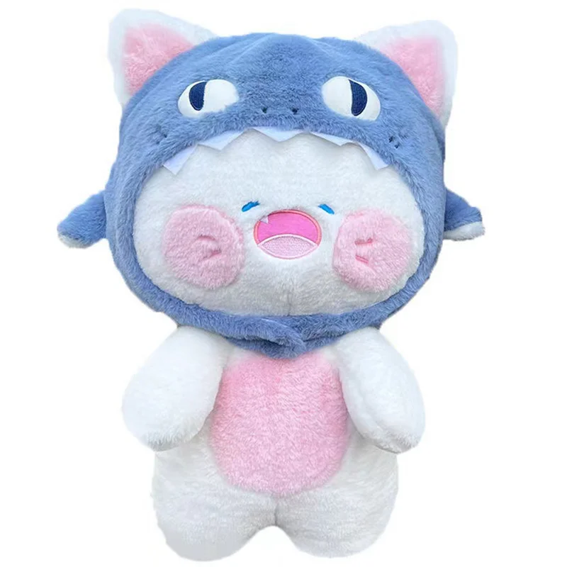 

A19Q-Cute Shark Cat Pillow Plush Bed And To Sleep And Send Girls' Birthday Gift