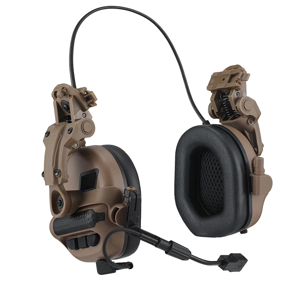 Auriculares tácticos para casco móvil, cascos militares para caza, protección auditiva, cancelación de ruido