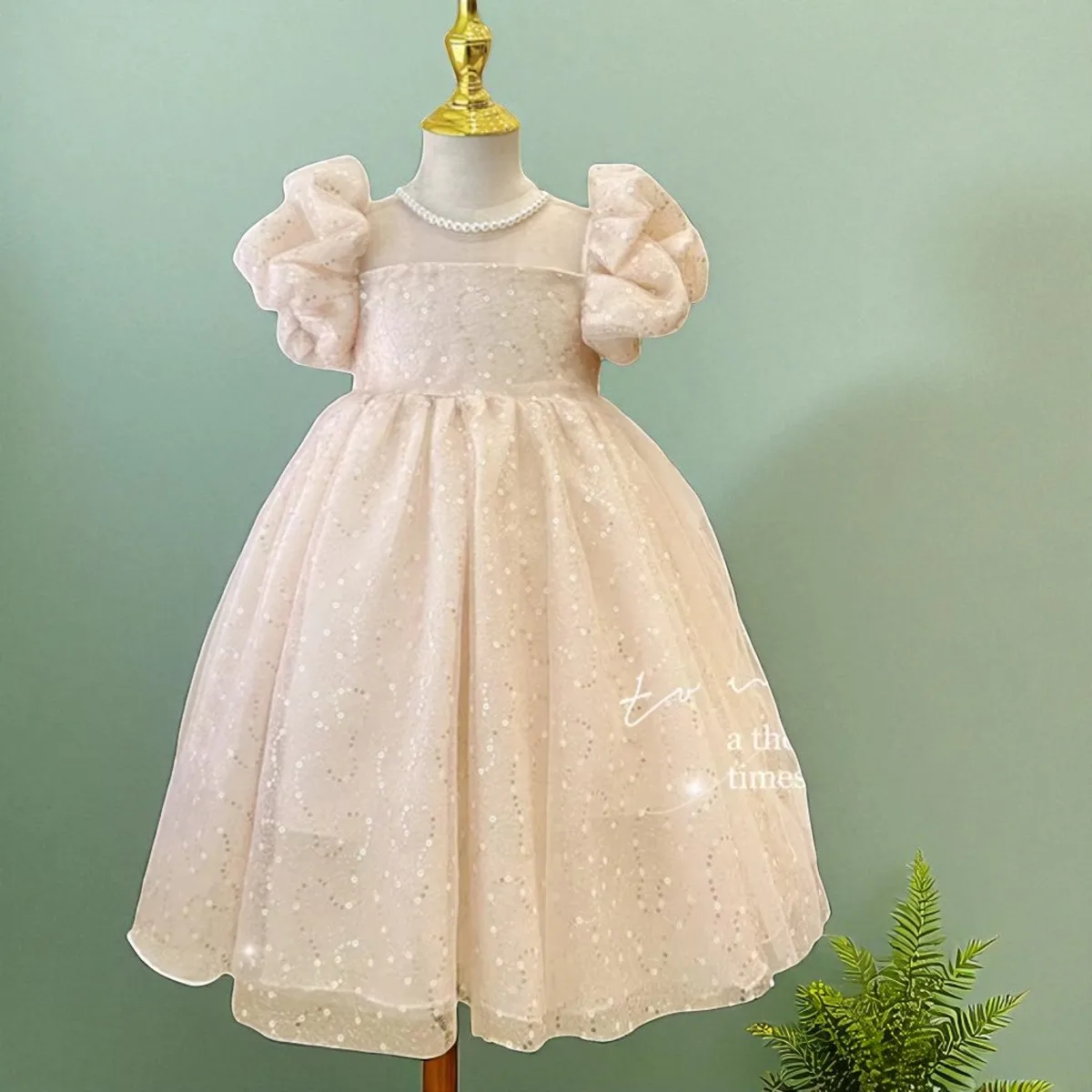 Kids Princess Costumes 4 6 7 8 9 11 12 Years Summer Baby Girls Pink Dresses Kids Party Outfits Wedding Short Sleeve Prom Dresses
