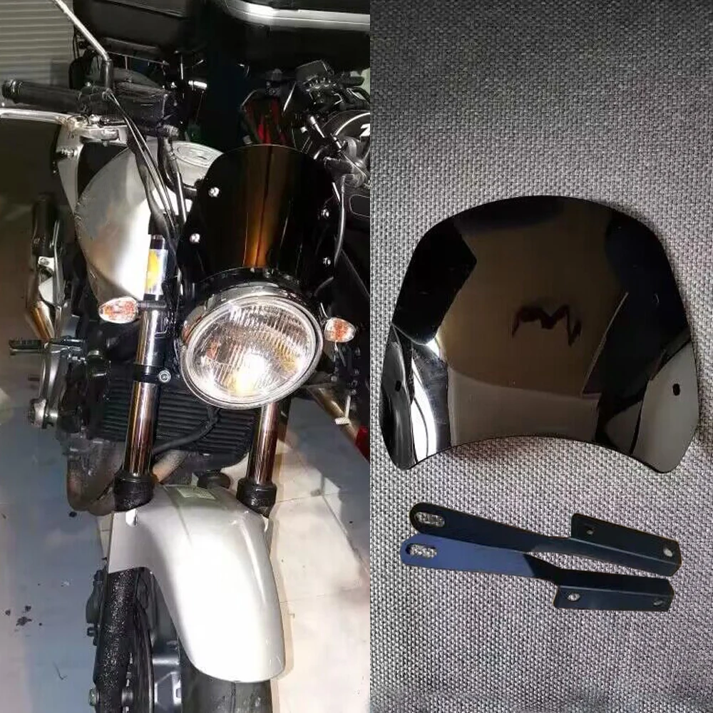 

Ветровое стекло для Honda CB 500F CBF500 2004 2005 2006 CBF 2007, лобовое стекло с кронштейном, аксессуары для мотоциклов