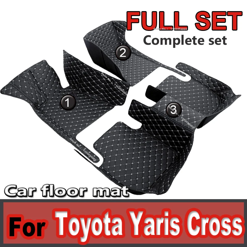 Car floor mats for Toyota Yaris Cross Yarisu Kurosu XP210 2021 2022 2023 Interior Details Car Accessories Carpet