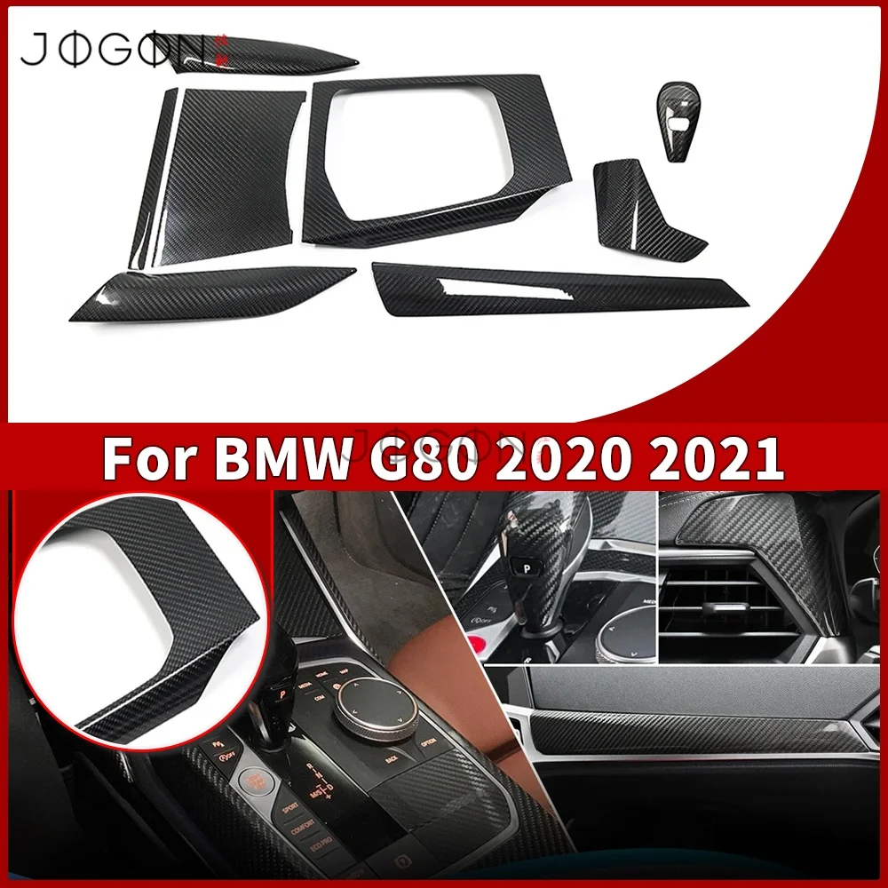 LHD/RHD Carbon Fiber For BMW 2 Series G42 2022 220d 220i 230i M240i Centre Console Dashboard Side Air AC Vent Gear Panel Trim