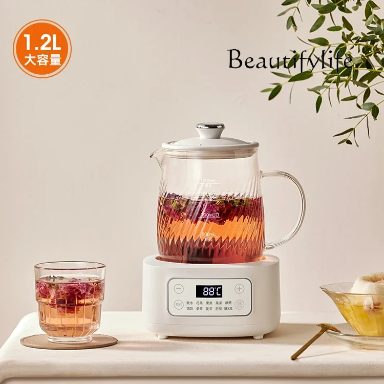 1.2-Liter all-glass health pot Household multi-functional tea maker Liwu room boils water scented tea