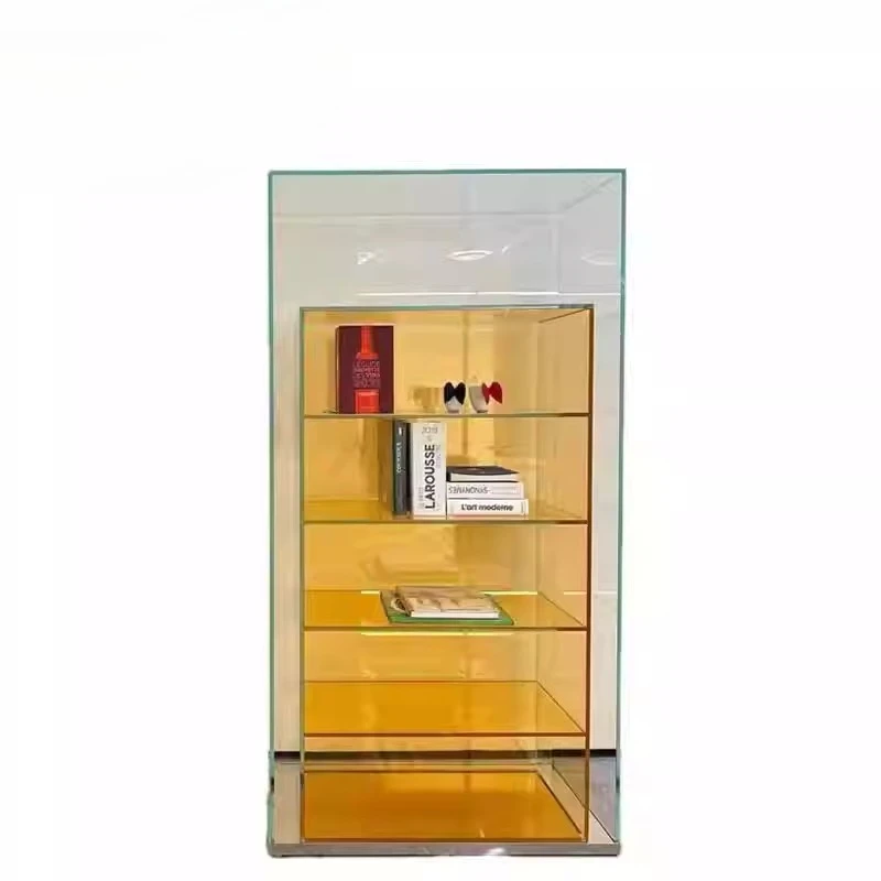 

Floor-to-ceiling shelves, household display cases, cup storage cabinets, multi-layer glass display , bookshelves against the wal