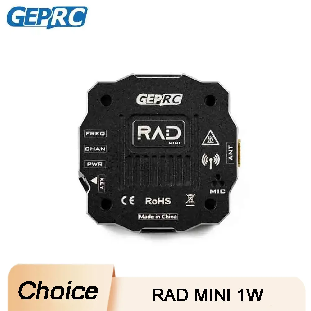 

GEPRC RAD MINI 5.8G Transmitter 1000mW 2 6S Voltage 20x20mm Compact For RC Drone Enthusiasts Clear Long Range Transmission