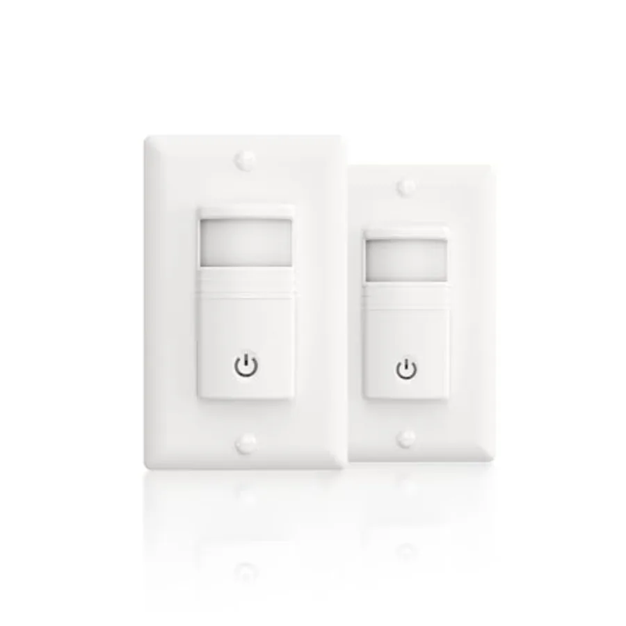 

Motion Detector Light Switch, PIR Infrared Sensor Switch with Sensitivity and Delay Adjustable, OCC and VAC Selectable, Single