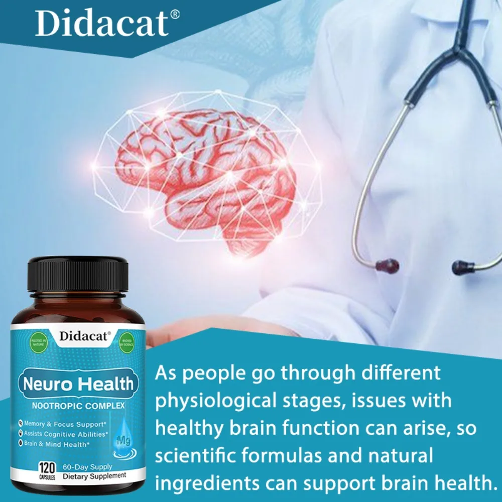 Bacopa Monnieri Capsules | Supports Cognitive Performance | High Strength Made with Herbs & Extract | 120 Veg Capsules