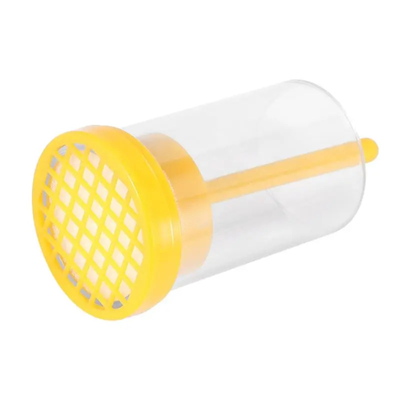 Superior AA63 Plastic Queen Bee Marking Cage Marker Bottle W/ Plunger Beekeeping Equipment For Capture The Queen Bee Without Hur
