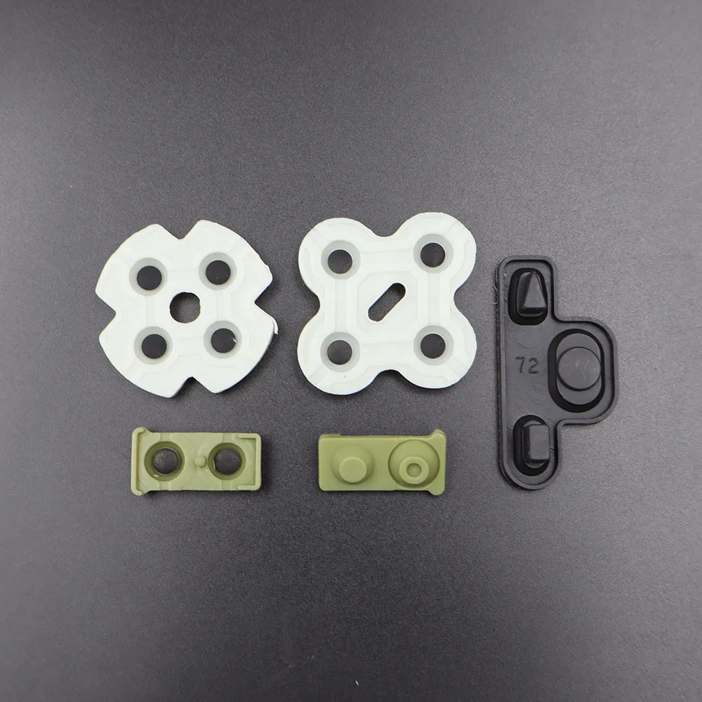 1 مجموعة ل PS2 PS3 PS4 PS5 PSP1000 استبدال موصل السيليكون D منصات المطاط زر تحكم إصلاح جزء #3