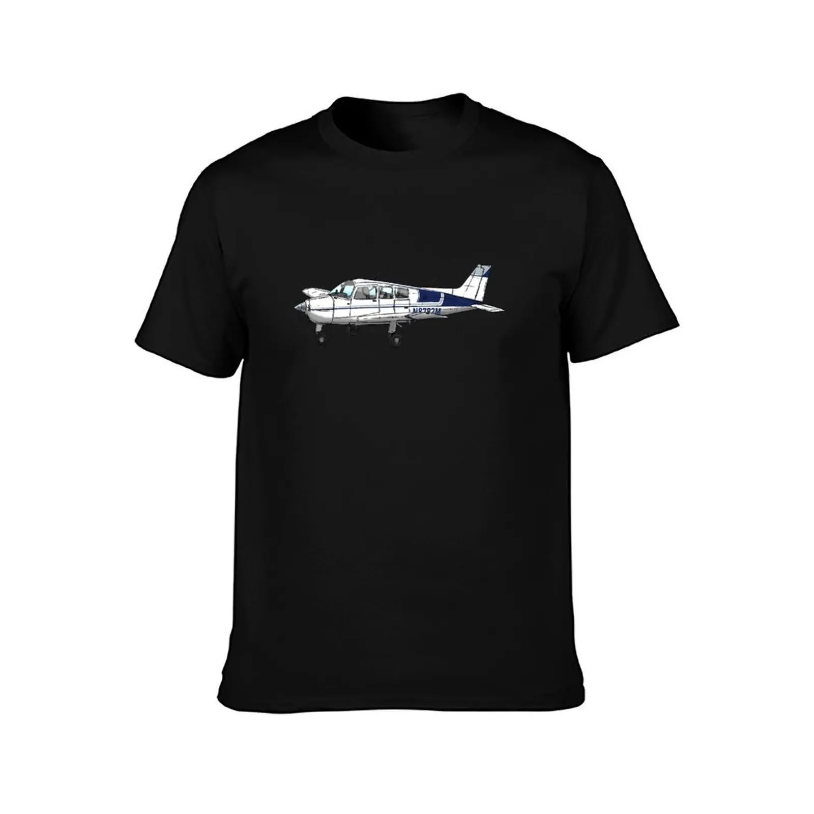 Beechcraft Musketeer N8792M T-Shirt Graphic Print Short Sleeve T-Shirt