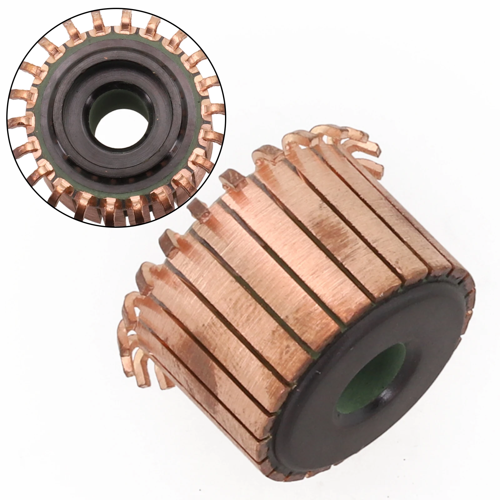 Black Copper Motor Commutator 25x8x18mm Boost Motor Performance Copper Material Easy To Install Precise Design