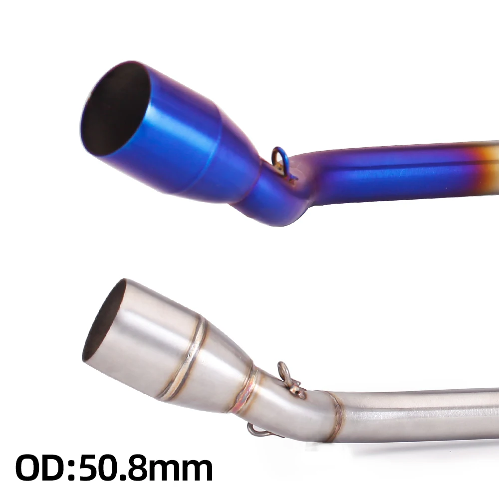 

Slip On Escape Header Tube Stainless Steel Front Link Pipe Connect 51MM Muffler Motorcycle Exhaust Pipe For Kymco KRV180 KRV 180