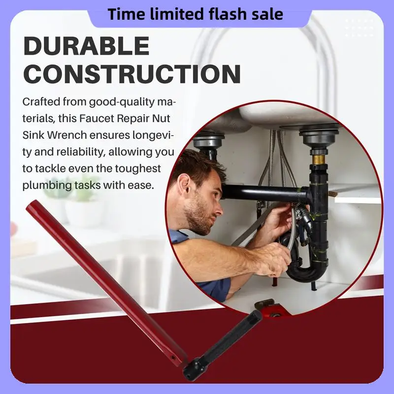 

A40T Multi-Function Socket Wrench Plumber Hand Tool Faucet Repair Plumber Faucet Repair Tools Wrench Repair Tool