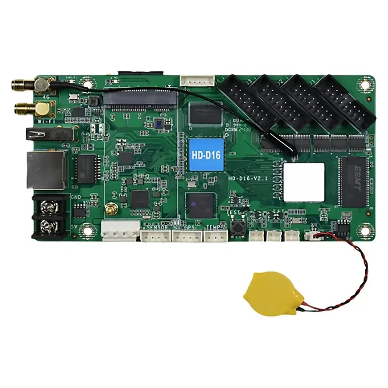 ●HD-D16 Wi-Fi Asynchronous Full Color Banner Screen Control Card For Taxi Car Led Screen And Support Mobile App Control