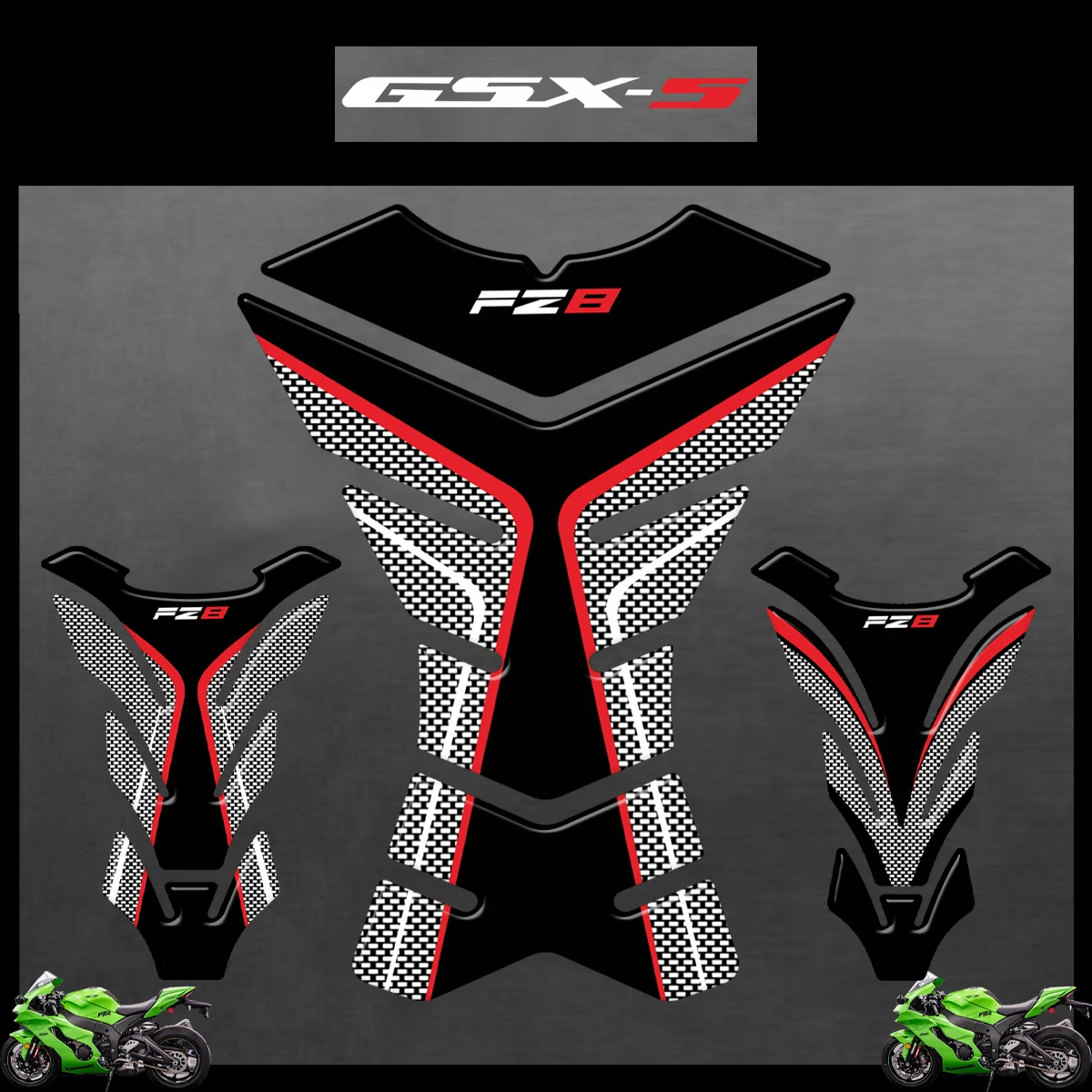 

3D Resin Motorcycle Tank Pad Protector for Suzuki GSX-S125 GSX-S1000F GSX-S1000 GSX-S1000GX GSX-S1000GX GSX-S750 GSX-S Sticker