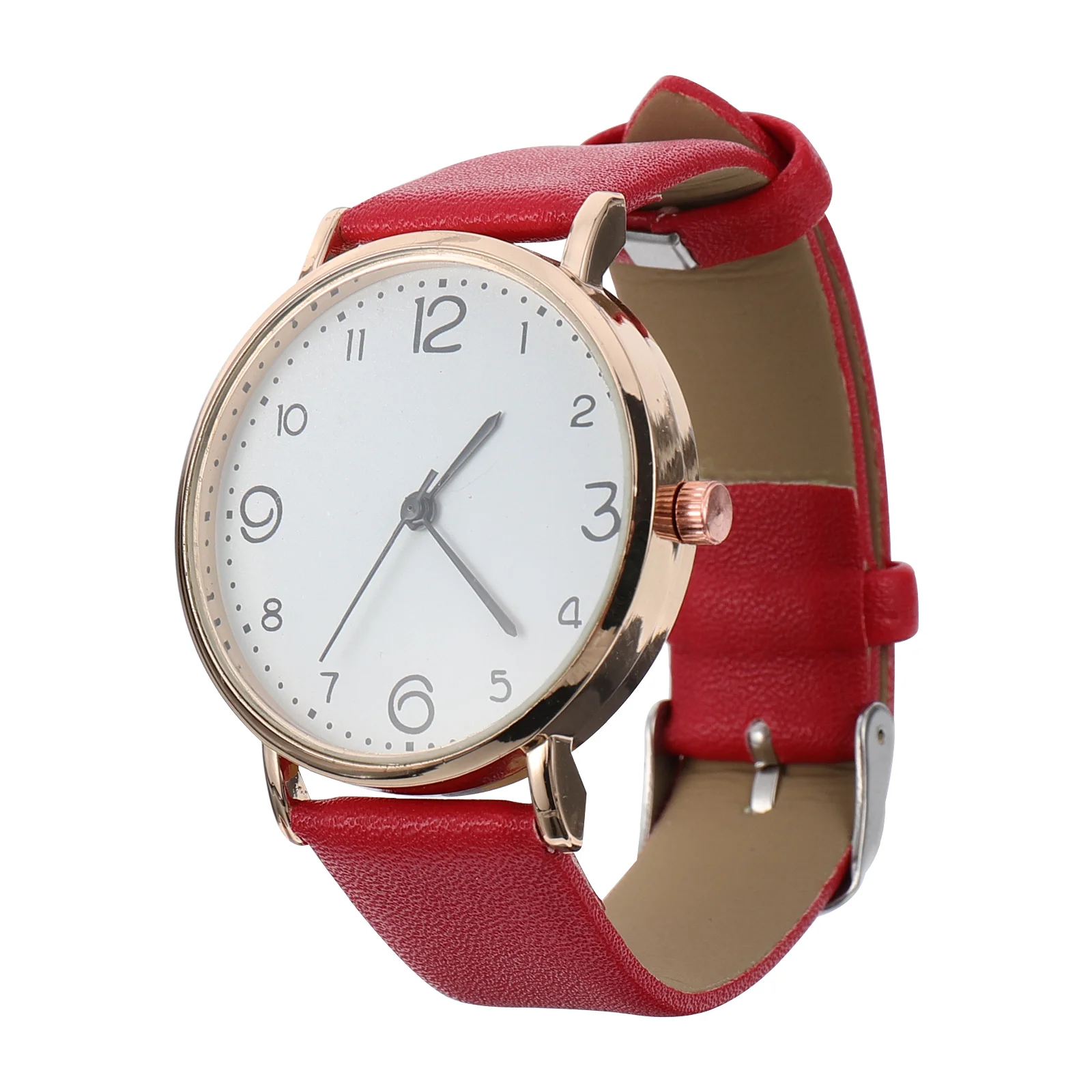 Fashion Women Quartz Wrist Watch Concise Glass Mirror Adjustable Strap Elegant Design Daily Wear Party School Gift