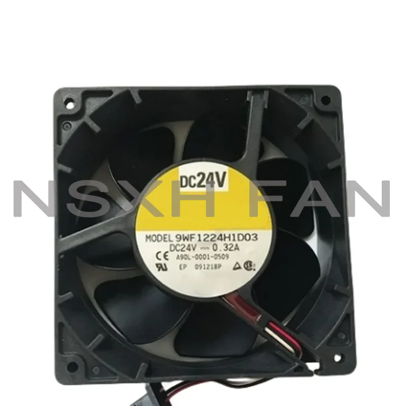 Brand New 9wf1224h1d03 A90l-0001-0509 Original 24V Three Pin Fan 3-wire