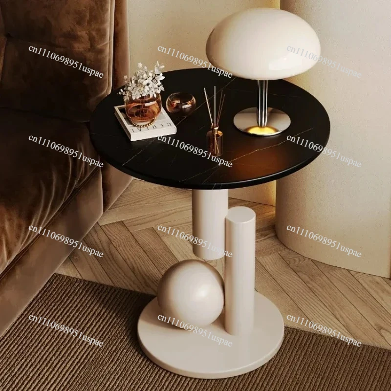 French Side Table Rock Slab Coffee Table, Sofa Corner Table, Living Room and Balcony, Leisure Home Furniture